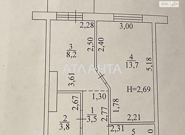 1-room apartment apartment by the address st. Krasnaya (area 33 m²) - Atlanta.ua - photo 6