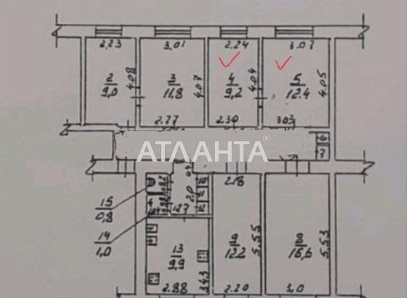 Room in dormitory apartment by the address st. Promyshlennaya (area 12,4 m²) - Atlanta.ua - photo 2