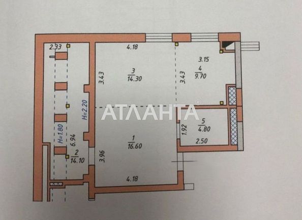 1-room apartment apartment by the address st. Marka Cheremshini (area 59,5 m²) - Atlanta.ua - photo 11