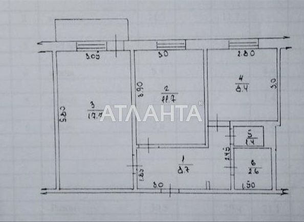 2-rooms apartment apartment by the address st. Gvardeyskaya (area 54 m²) - Atlanta.ua - photo 12