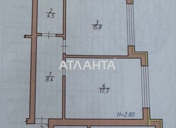 1-кімнатна квартира за адресою вул. Приміська 7-а (площа 46 м²) - Atlanta.ua - фото 6