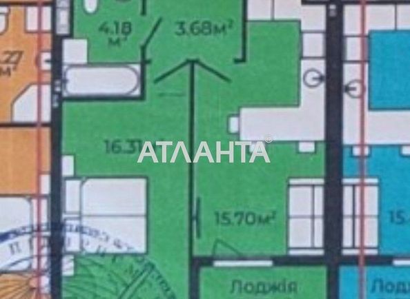 1-room apartment apartment by the address st. Roksolyani (area 45,2 m²) - Atlanta.ua - photo 2