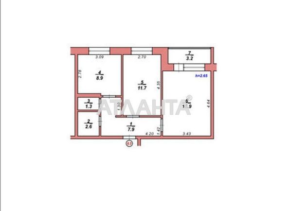 1-room apartment apartment by the address st. Roksolyani (area 45,2 m²) - Atlanta.ua - photo 13