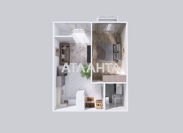 1-room apartment apartment by the address st. Roksolyani (area 45,2 m²) - Atlanta.ua - photo 14