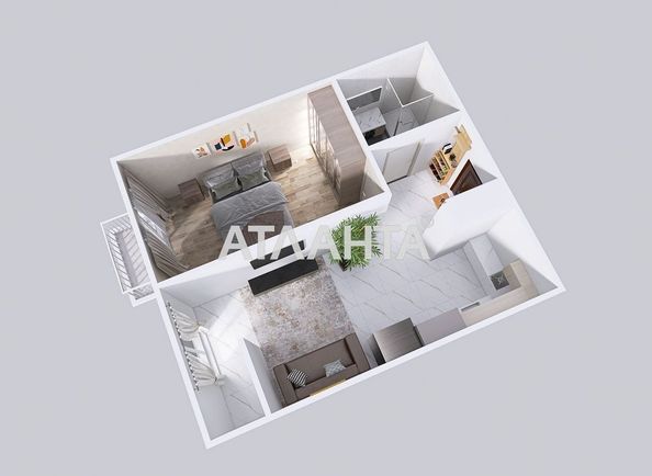 1-room apartment apartment by the address st. Roksolyani (area 45,2 m²) - Atlanta.ua - photo 16