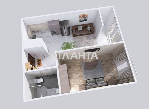 1-room apartment apartment by the address st. Roksolyani (area 45,2 m²) - Atlanta.ua - photo 18