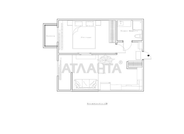1-room apartment apartment by the address st. Roksolyani (area 45,2 m²) - Atlanta.ua - photo 20
