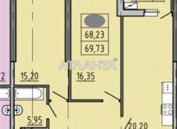 2-кімнатна квартира за адресою вул. Генуезька (площа 69 м²) - Atlanta.ua - фото 2