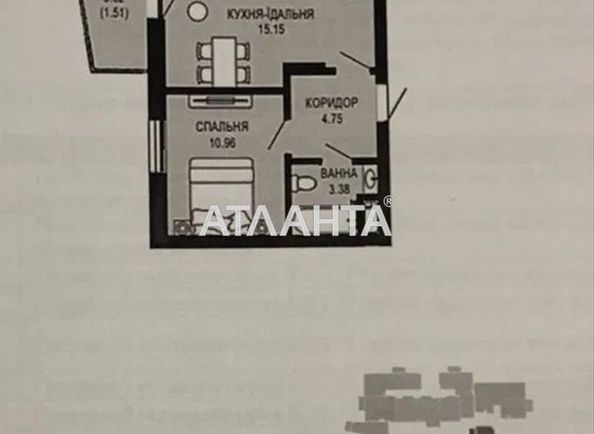 1-room apartment apartment by the address st. Shchurata V ul (area 35,8 m²) - Atlanta.ua - photo 5