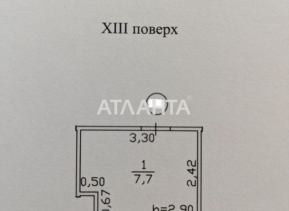 1-room apartment apartment by the address st. Gagarina pr (area 46,9 m²) - Atlanta.ua - photo 12