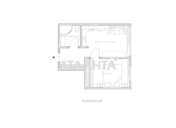 1-room apartment apartment by the address st. Geroev Maydana (area 37,5 m²) - Atlanta.ua - photo 13