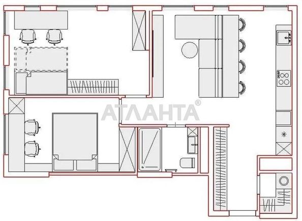 3-комнатная квартира по адресу Одесское шоссе (площадь 65,9 м²) - Atlanta.ua - фото 22