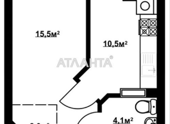1-кімнатна квартира за адресою вул. Богуславська (площа 33,2 м²) - Atlanta.ua - фото 24