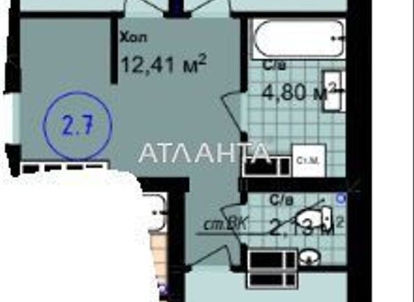 2-rooms apartment apartment by the address st. Sakharova (area 67,7 m²) - Atlanta.ua - photo 5