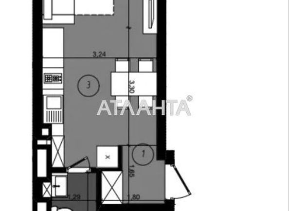 1-room apartment apartment by the address st. Truskavetskaya ul (area 26 m²) - Atlanta.ua - photo 6