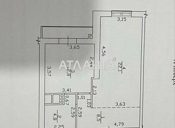 1-room apartment apartment by the address st. Leontovicha Belinskogo (area 49 m²) - Atlanta.ua - photo 19