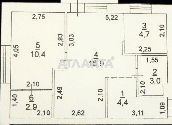 2-rooms apartment apartment by the address st. Pionerskaya Varlamova Akademicheskaya (area 43,6 m²) - Atlanta.ua - photo 30
