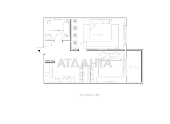 1-room apartment apartment by the address st. Rudnenska (area 49,7 m²) - Atlanta.ua - photo 20
