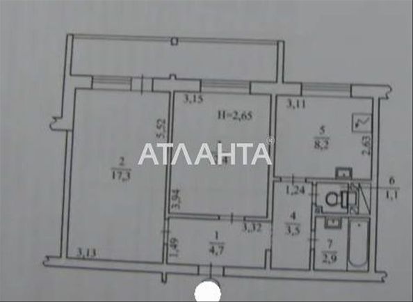 2-кімнатна квартира за адресою вул. Заболотного (площа 58 м²) - Atlanta.ua - фото 24