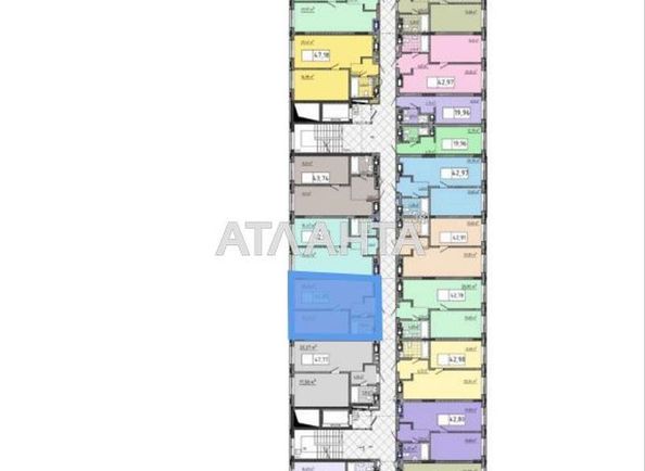 1-room apartment apartment by the address st. Truskavetskaya ul (area 42,9 m²) - Atlanta.ua - photo 3