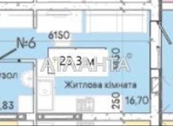 1-кімнатна квартира за адресою вул. Слобідська (площа 23,3 м²) - Atlanta.ua