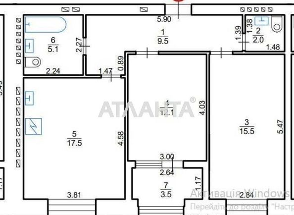 2-rooms apartment apartment by the address st. Geroev Krut (area 65 m²) - Atlanta.ua - photo 6