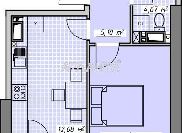 1-room apartment apartment by the address st. Kurortnyy per (area 38 m²) - Atlanta.ua - photo 6