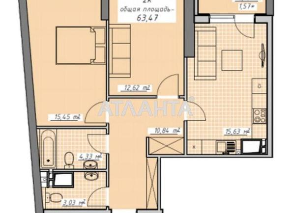 2-кімнатна квартира за адресою Курортний пров. (площа 62 м²) - Atlanta.ua - фото 19