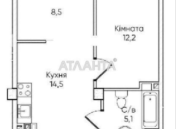 1-комнатная квартира по адресу ул. Паустовского (площадь 40,5 м²) - фото 5 1-комнатная квартира по адресу ул. Паустовского (площадь 40,5 м²) - Atlanta.ua - фото 5