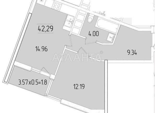 1-room apartment apartment by the address st. Krasnova (area 42 m²) - Atlanta.ua - photo 21
