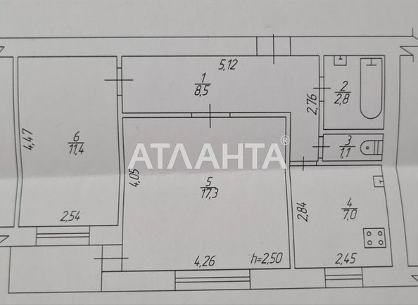 2-кімнатна квартира за адресою вул. Генерала Григоренка (площа 51 м²) - Atlanta.ua - фото 7