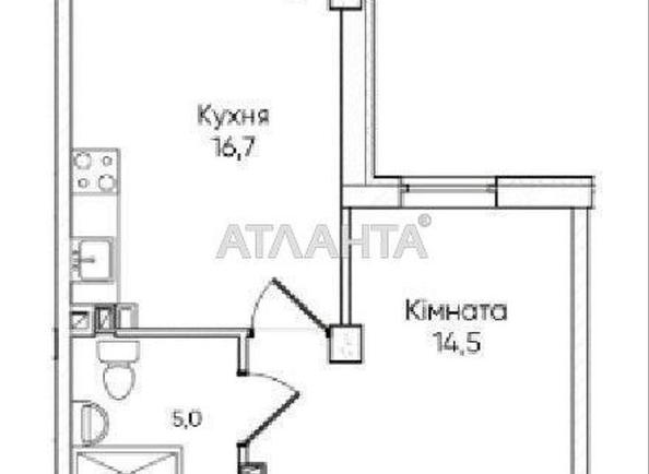 1-кімнатна квартира за адресою вул. Паустовського (площа 36,2 м²) - Atlanta.ua - imageAlt 6