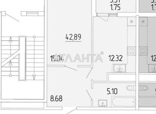 1-room apartment apartment by the address st. Krasnova (area 43,6 m²) - Atlanta.ua - photo 4