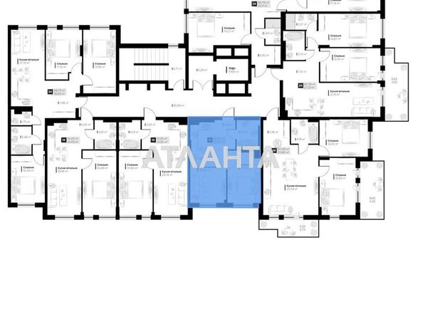 1-room apartment apartment by the address st. Galitskaya (area 35,7 m²) - Atlanta.ua - photo 9