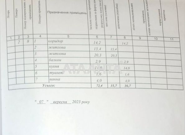 2-кімнатна квартира за адресою вул. Величковського (площа 72,4 м²) - Atlanta.ua - фото 13