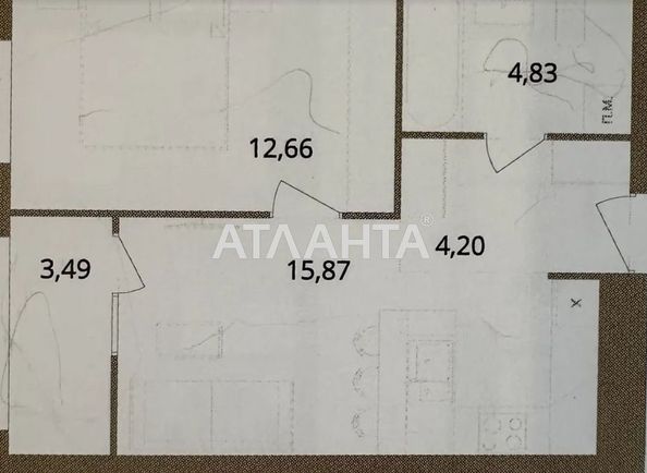 1-кімнатна квартира за адресою вул. Барське шосе (площа 41,1 м²) - Atlanta.ua - фото 10