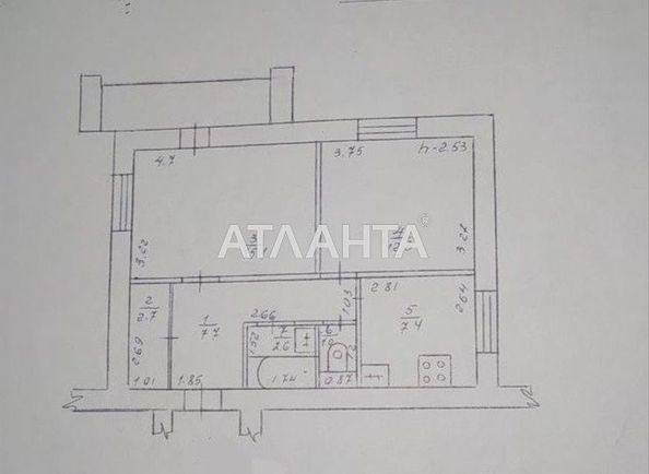 2-комнатная квартира по адресу Небесной Сотни пр. (площадь 50,5 м²) - Atlanta.ua - фото 11