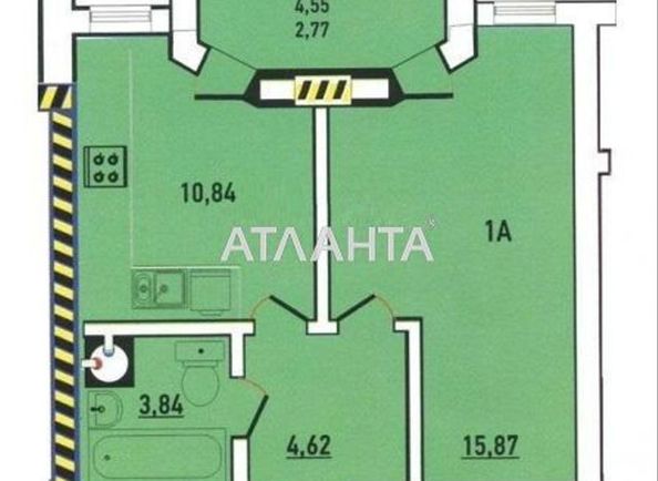 1-кімнатна квартира за адресою вул. Райдужний м-н (площа 40 м²) - Atlanta.ua - фото 2