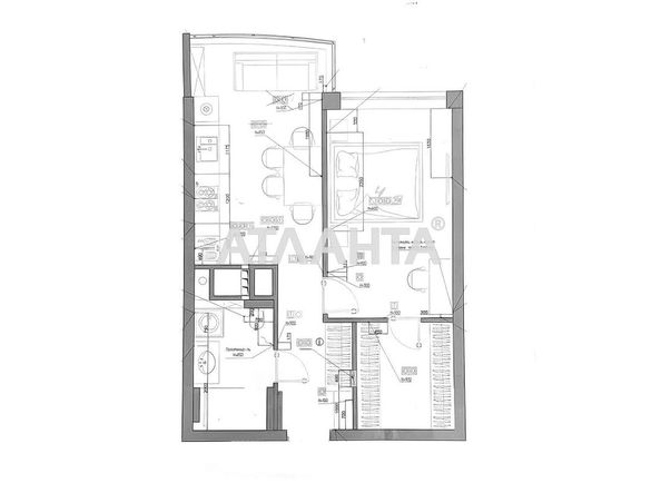 1-room apartment apartment by the address st. Gagarina pr (area 48,6 m²) - Atlanta.ua - photo 2