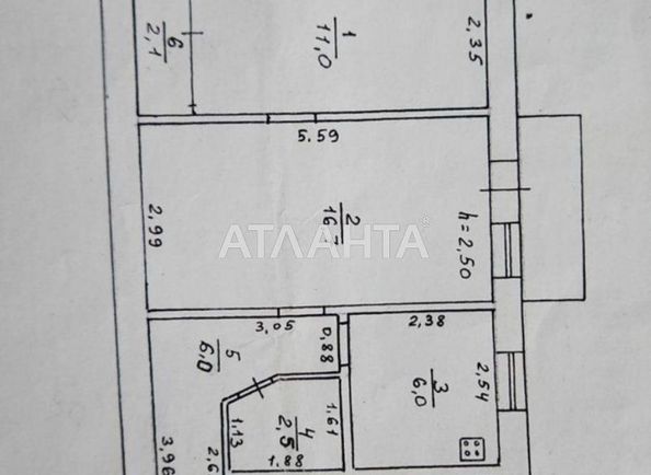 2-кімнатна квартира за адресою вул. Варненська (площа 46 м²) - Atlanta.ua - фото 18