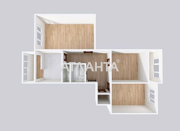 3-rooms apartment apartment by the address st. Zalozetskogo Volodimira (area 66,1 m²) - Atlanta.ua - photo 31