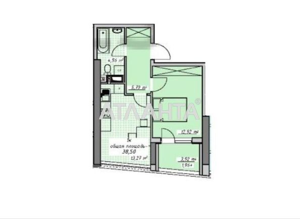 1-кімнатна квартира за адресою Курортний пров. (площа 38,7 м²) - Atlanta.ua - фото 12