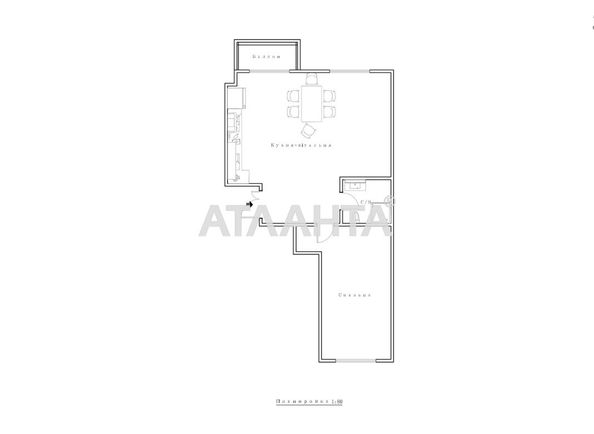 2-rooms apartment apartment by the address st. Zhasminovaya (area 68,7 m²) - Atlanta.ua - photo 27