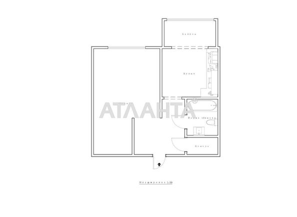 1-кімнатна квартира за адресою вул. Текстильників (площа 42 м²) - Atlanta.ua - фото 19