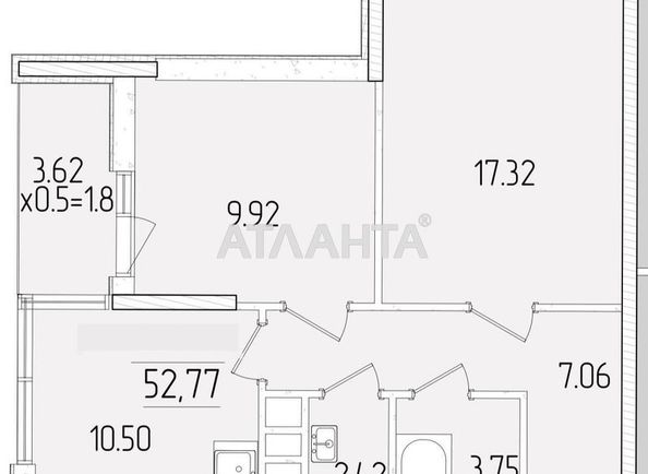 2-rooms apartment apartment by the address st. Krasnova (area 52,5 m²) - Atlanta.ua - photo 9
