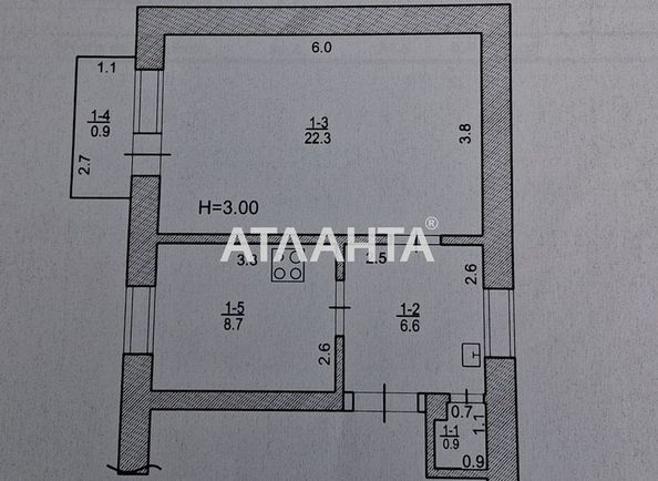 2-rooms apartment apartment by the address st. Chepigi atam Bondareva (area 39,4 m²) - Atlanta.ua - photo 16