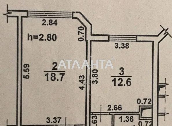 1-room apartment apartment by the address st. Dyukovskaya Nagornaya (area 44 m²) - Atlanta.ua - photo 5