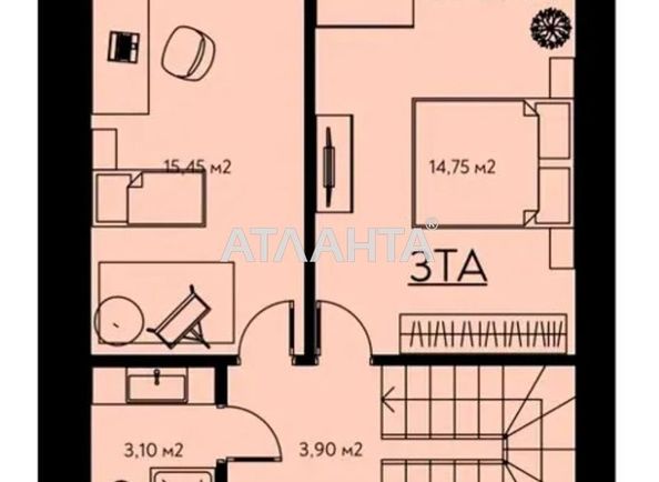 2-кімнатна квартира за адресою вул. Одеська (площа 78 м²) - Atlanta.ua - фото 2
