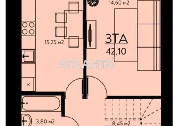 2-кімнатна квартира за адресою вул. Одеська (площа 78 м²) - Atlanta.ua