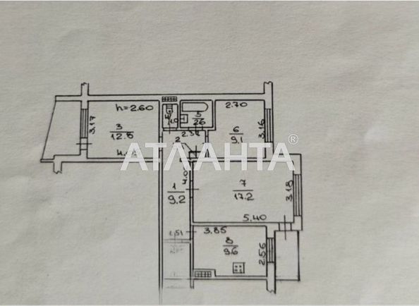 3-rooms apartment apartment by the address st. 40 let oborony odessy (area 64 m²) - Atlanta.ua - photo 3